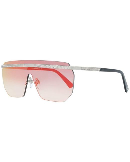 DIESEL Pink Mono Lens Mirrored Sunglasses for men