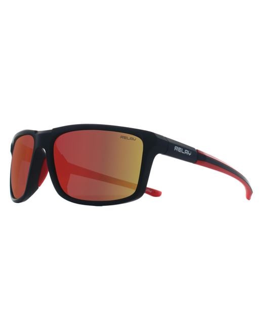 Replay Brown Rectangle Matte And Revo Polarized Swiftline