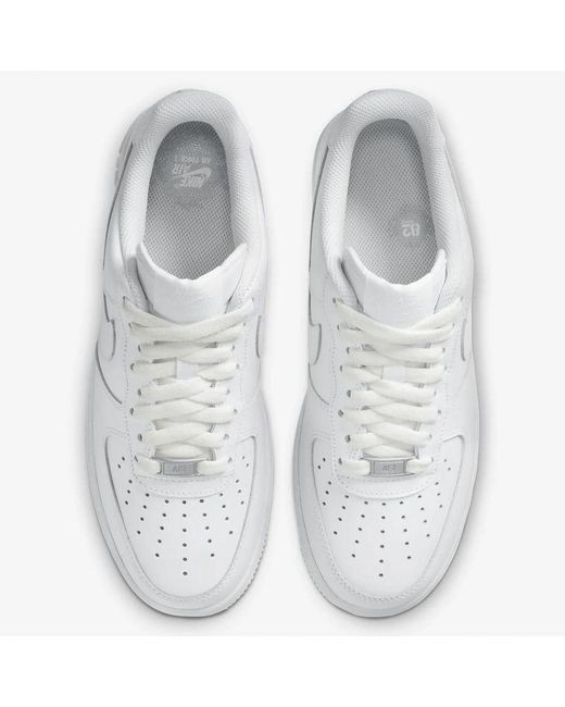 Nike White Ladies Air Force 1 '07 Trainers