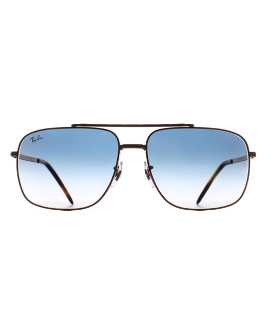 Ray-Ban Blue Rectangle Rose Gradient Rb3796 Metal