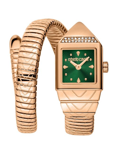Roberto Cavalli Multicolor Snake Core Watch