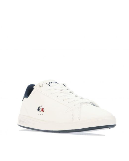 Lacoste Graduate Pro Sneakers Voor , Wit in het White voor heren