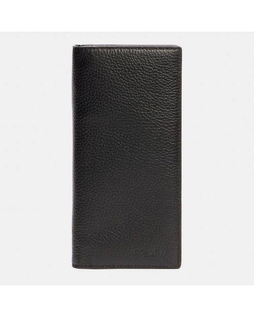 COACH Black Modern Breast Pocket Wallet for men