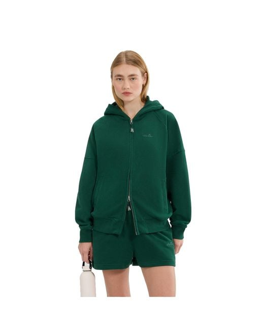 Ellesse Green Ladies Pianella Full Zip Hoodie (Dark)