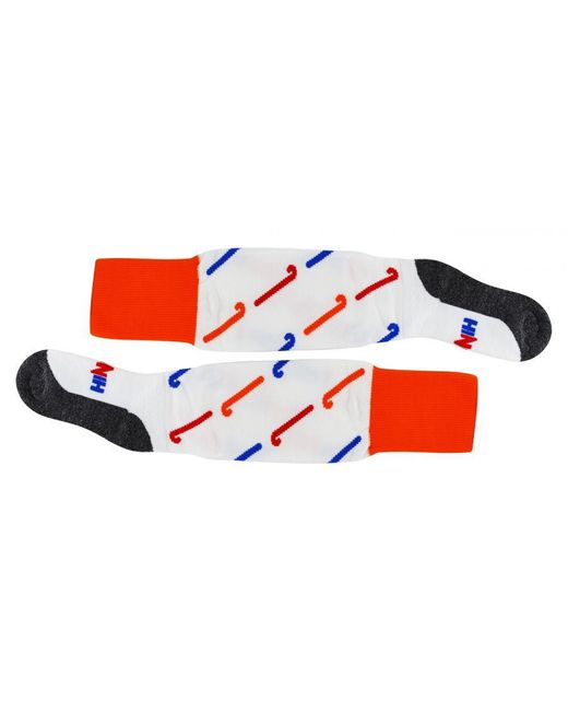 Hingly White Hockey Socks With Cool Stick Designs for men