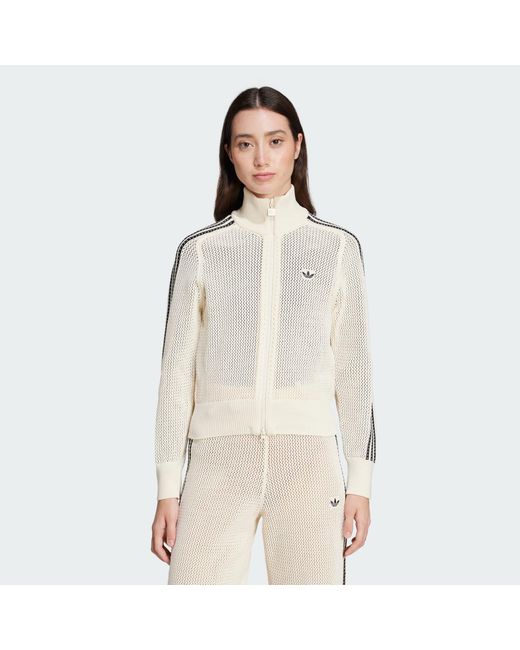 Adidas Originals Natural Premium Crochet Track Top