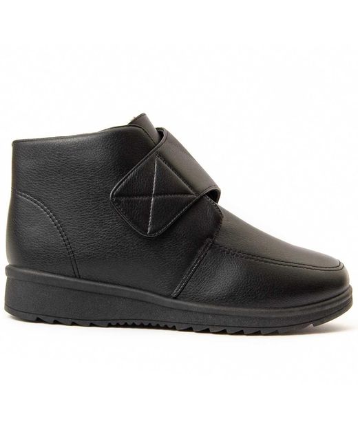 Montevita Black Wedge Ankle Boot Bottivita73