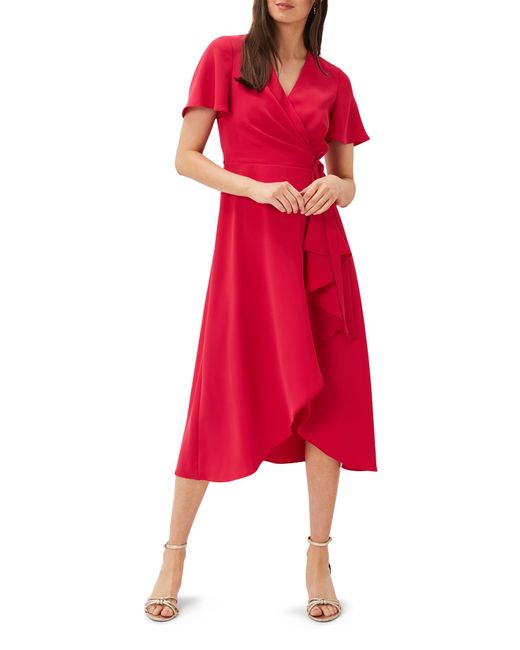 Phase Eight Red Julissa Wrap Dress