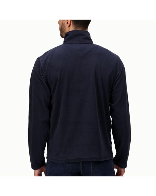 Regatta Blue Professional Micro Zip Pullover Half Zip Fleece Jumper Sweater for men