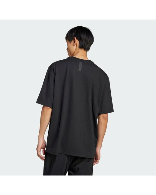 Adidas Black Z.N.E. Loose-Fit Tee for men