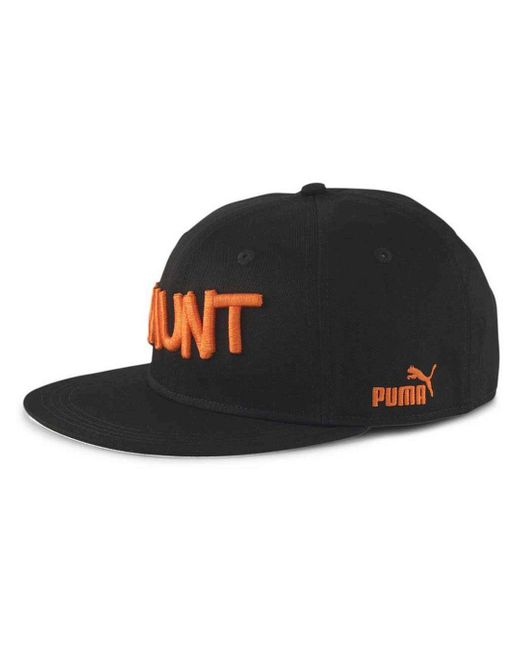 PUMA Black Valencia Cf Flat Brim Adjustable Fit Cap 022916 02 Cotton for men