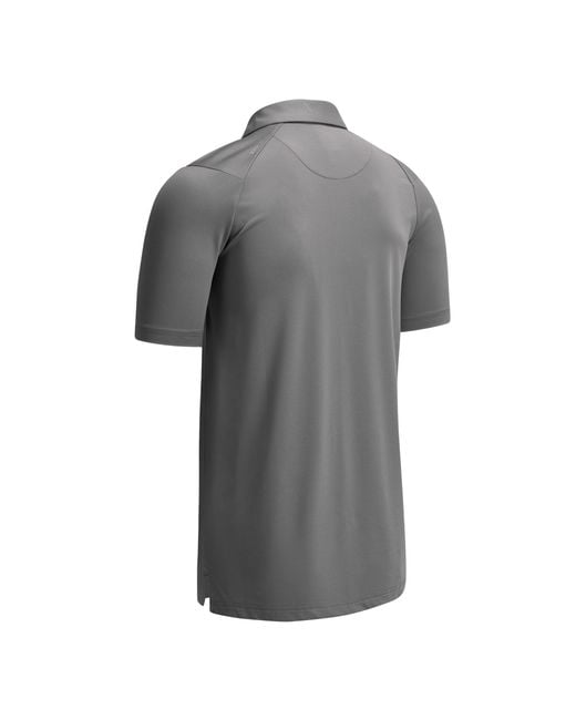 Callaway Apparel Gray Swing Tech Solid Colour Polo Shirt for men