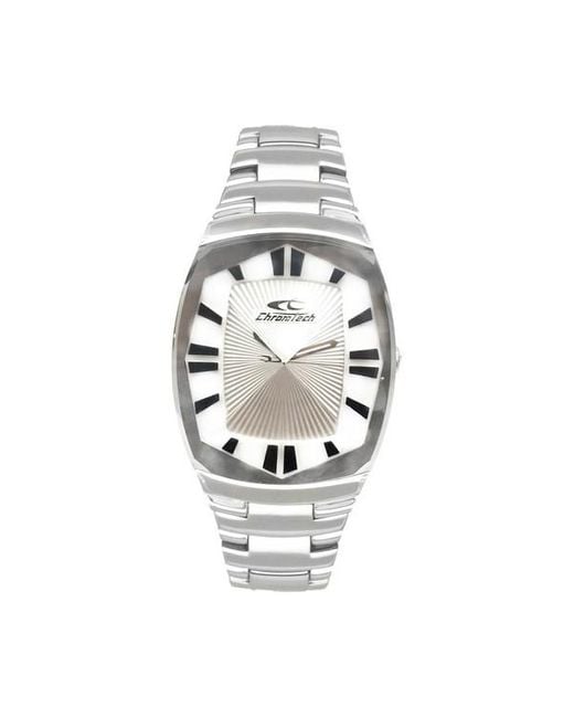 Chronotech Silver Aluminum Dress Watch main image 1