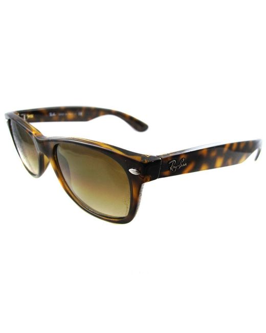 Ray-Ban Brown Sunglasses New Wayfarer 2132 710/51 Light Havana Gradient 52Mm