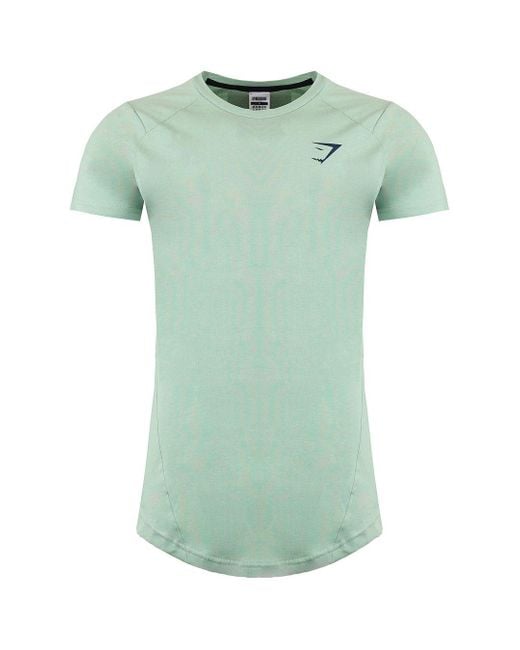 GYMSHARK Green Bold Muscle T-Shirt for men