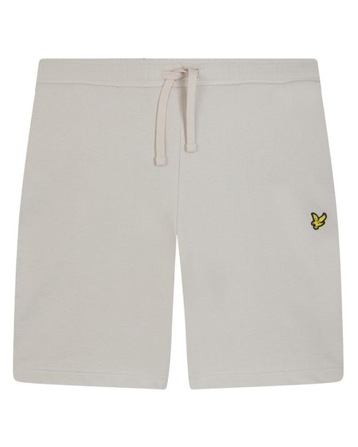 Lyle & Scott White Plain Cove Sweat Shorts for men