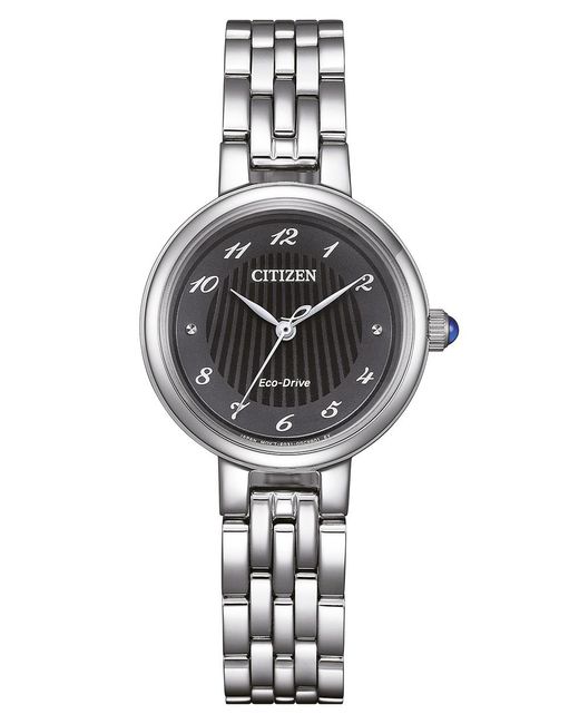 Citizen Gray L Watch Em0990-81E Stainless Steel