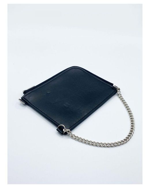 SVNX Blue Pu Card Holder With Chain