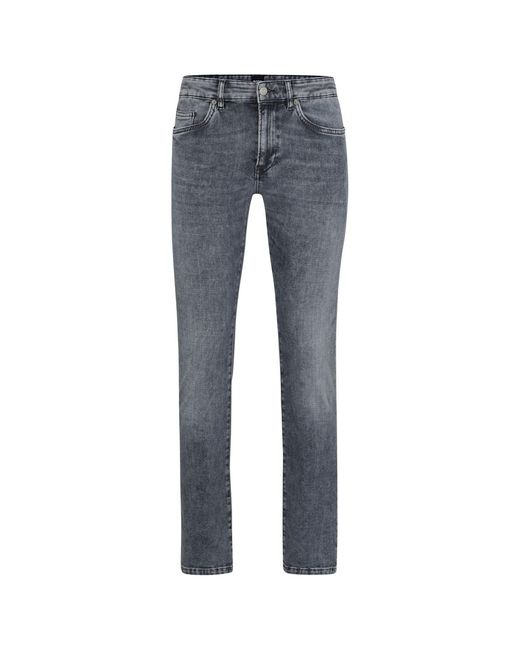 Boss Blue Five Pocket Design Slim Fit Jeans for men