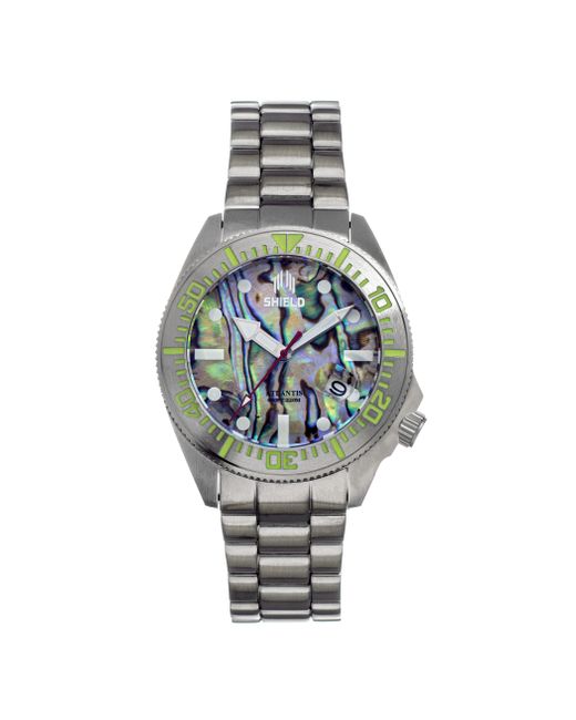 Shield Montre-Bracelet Atlantic Abalone Avec Date in Metallic für Herren
