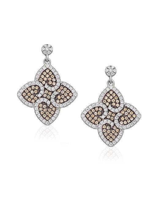 Orphelia Metallic 925 Sterling Drop Earrings