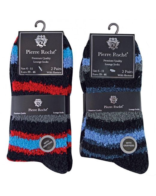 Sock Snob Blue 4 Pair Bed Socks for men