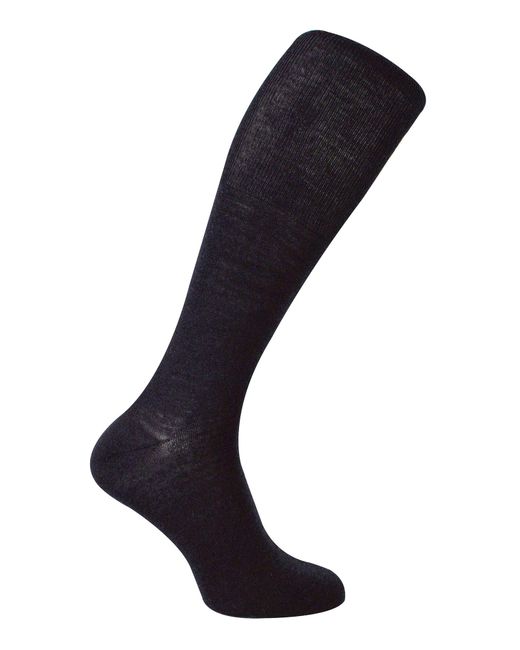 Steve Madden Black Knee High Merino Wool Socks for men