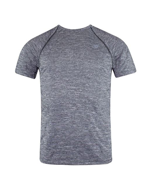 New Balance Gray Short Sleeve Crew Neck Tenacity T-Shirt Mt81095 Hc for men