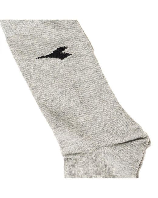 Diadora White Pack-3 Sport Socks High Cane