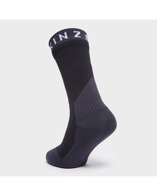 SealSkinz Black Waterproof Extreme Cold Weather Mid Length Sock for men
