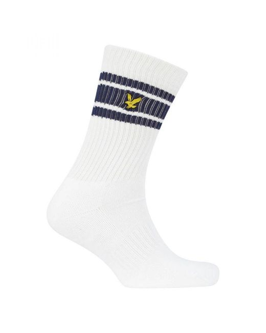 Lyle & Scott White 3 Pack Sport Socks for men