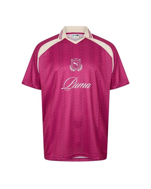 PUMA Pink Jersey T Shirt for men