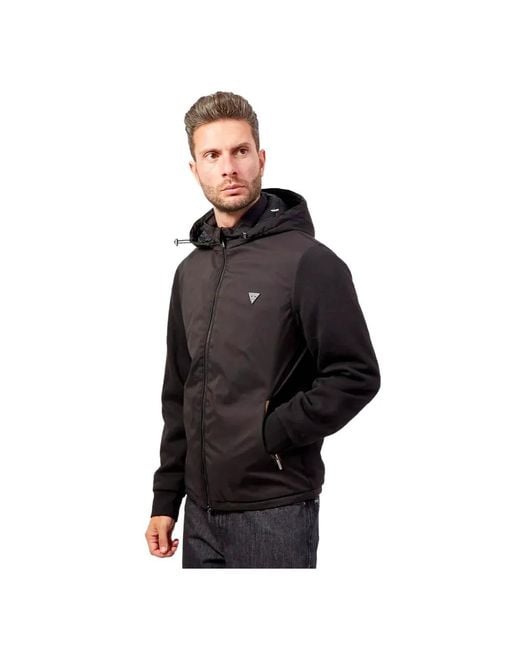 Guess Triangle Jacket Voor G in het Black voor heren
