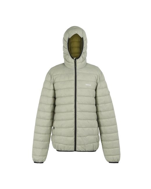 Regatta Green Marizion Baffled Hooded Padded Jacket (Abbeystone/Nephrite) for men