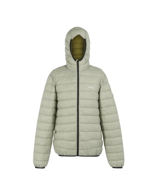 Regatta Green Marizion Baffled Hooded Padded Jacket (Abbeystone/Nephrite) for men