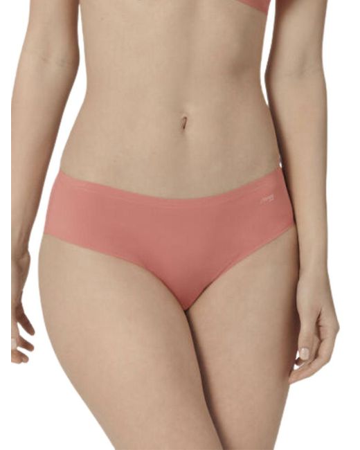 Sloggi Pink Zero One Cheeky Hipster Briefs Cameo