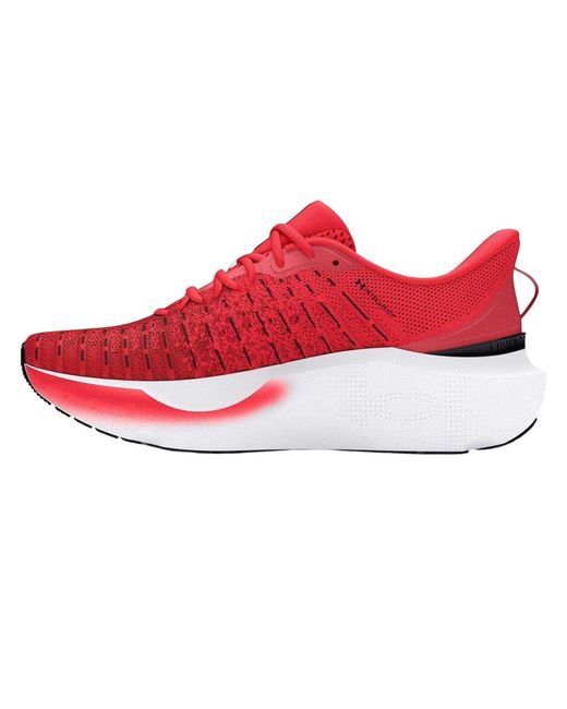 Under Armour Red Infinite Lace Up Running Trainers for men