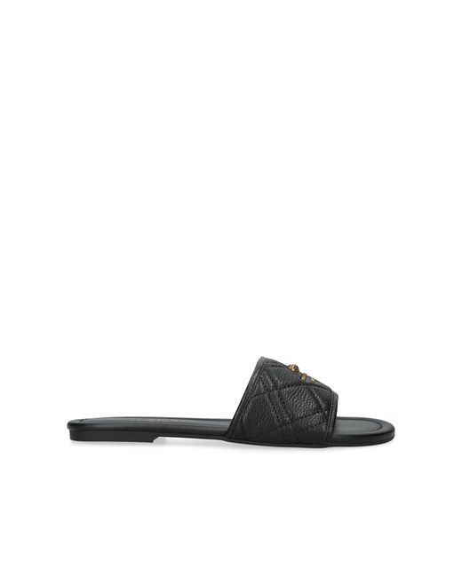 Kurt Geiger White Leather Kgl Greenwich Flat Sandals
