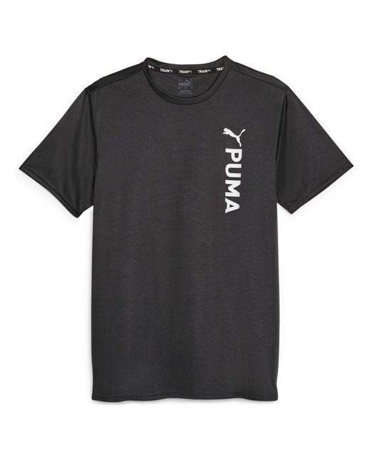 PUMA Black Fit Poly T-Shirt for men