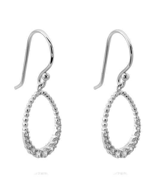 Orphelia Metallic 'Aria' 925 Sterling Drop Earrings