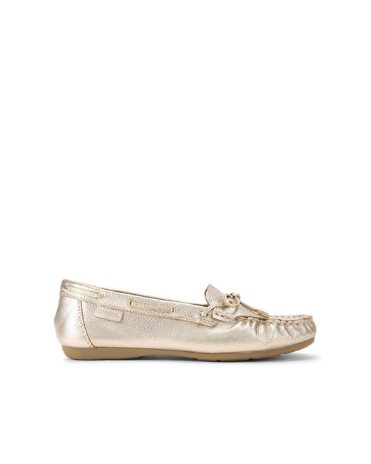 Carvela Kurt Geiger Natural Leather Barca Loafer Loafers