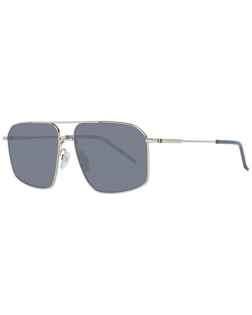 Tommy Hilfiger Blue Trapezium Sunglasses for men
