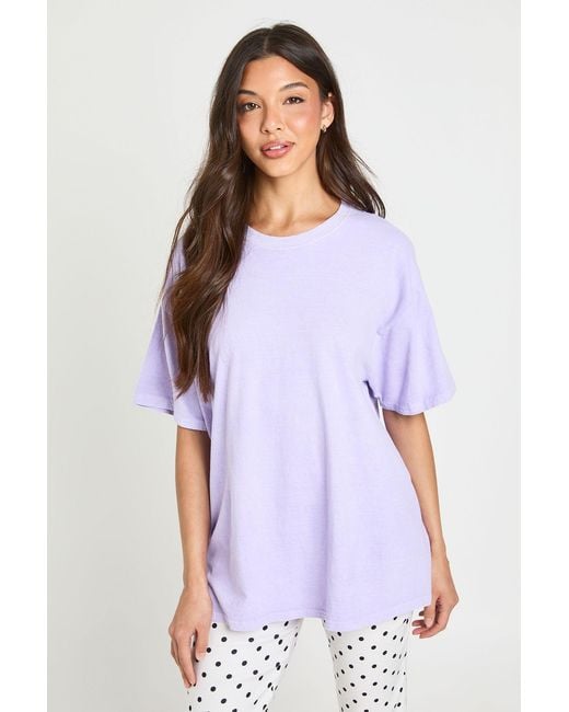 Boohoo White Washed Oversized T-Shirt
