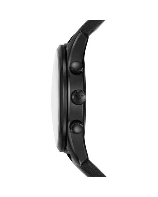Emporio Armani Black Antonio Watch Ar11583 Leather for men