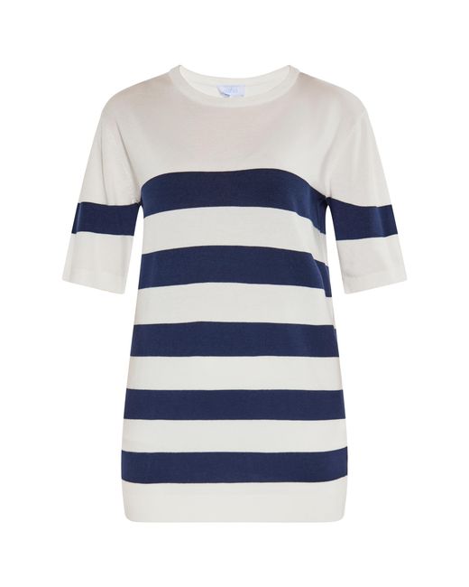 Usha Jumper Wit + Marine in het Blue