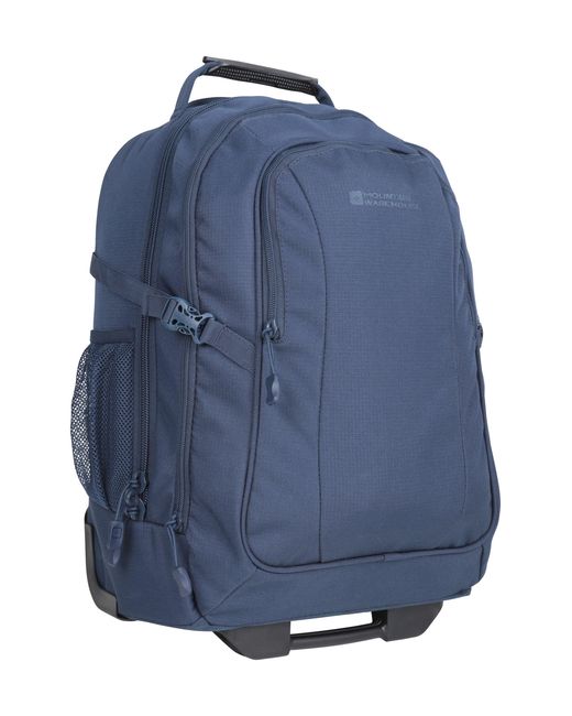 Mountain Warehouse Blue 'Voyager' Wheelie Rucksack With Concealed Straps Everyday Backpack