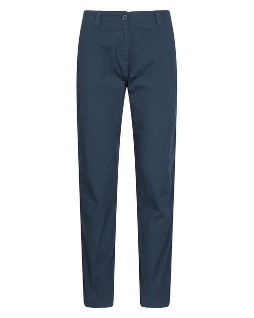 Mountain Warehouse Blue 'Coastal' Stretchy Trouser Soft Cotton Lightweight Breathable Pants