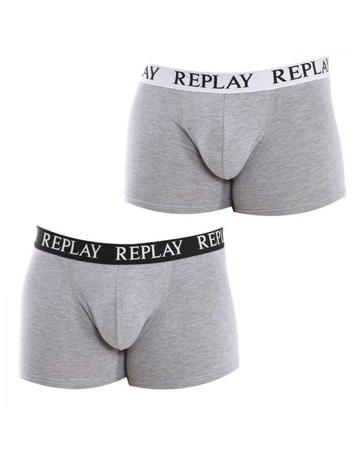 Replay Gray Pack-2 Boxers I101005 for men
