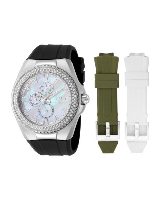 TechnoMarine Black Tm-124024 Cruise Monogram Watch for men