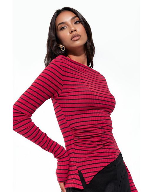 Busem Red Cotton Elastane Blouse